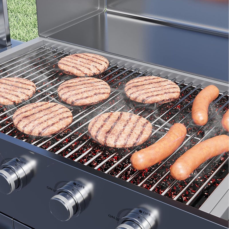 LOCVCDA 17.5" Stainless Steel 7639 Gas Grill Grates for Weber Spirit 300 Series, Spirit 700, Genesis Silver B/C, Genesis Silver B & C, Genesis Gold B & C, Genesis Platinum B & C, Genesis 1000-3500 - Image 5